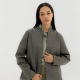 Leather Jacket Grey