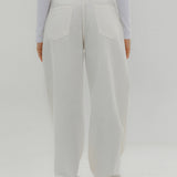 Straight Leg Jeans Off White