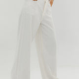 Straight Leg Jeans Off White