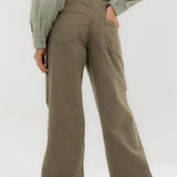 Straight Leg Jeans Olive