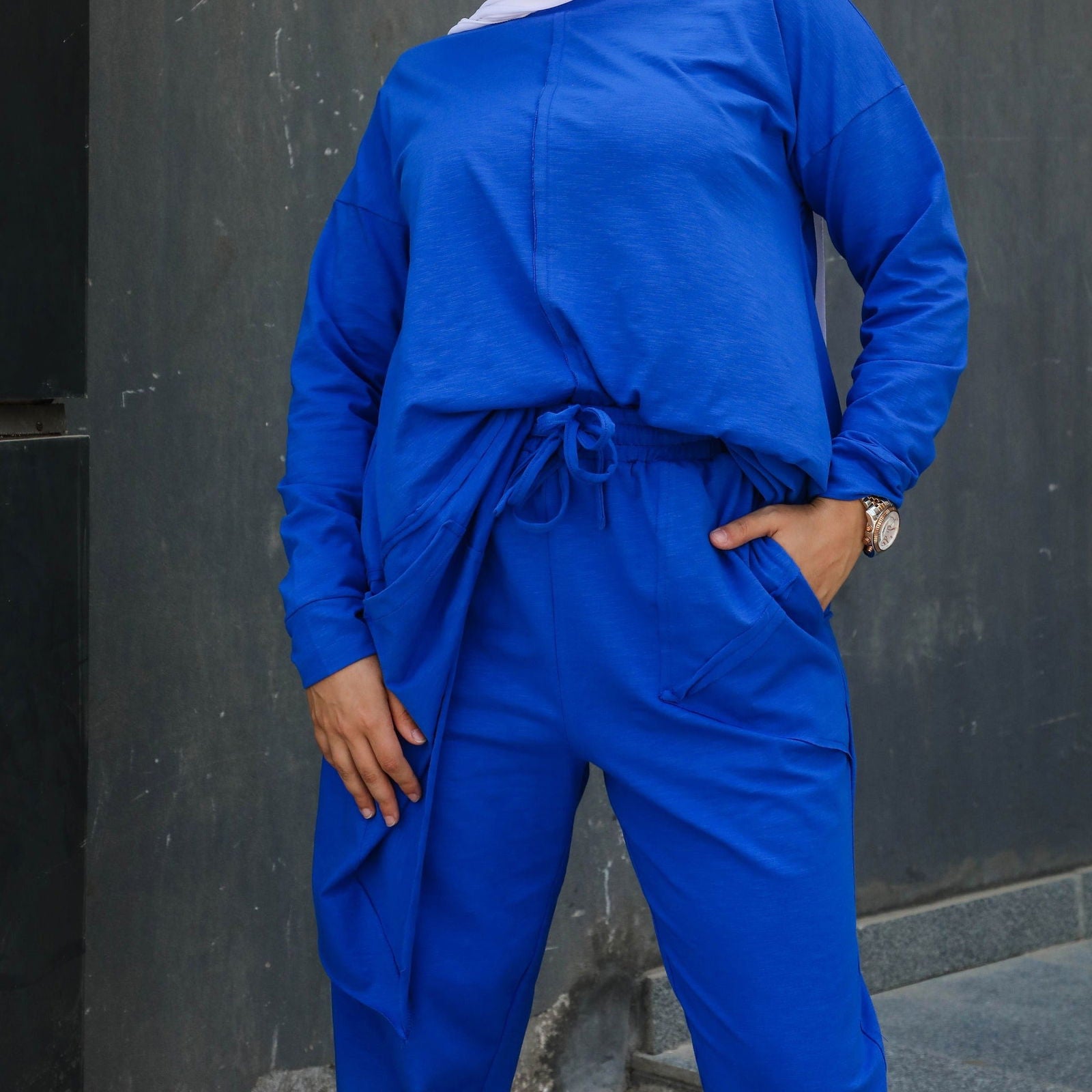 '- AB Essential Women Wear - Joggy Pants Blue
