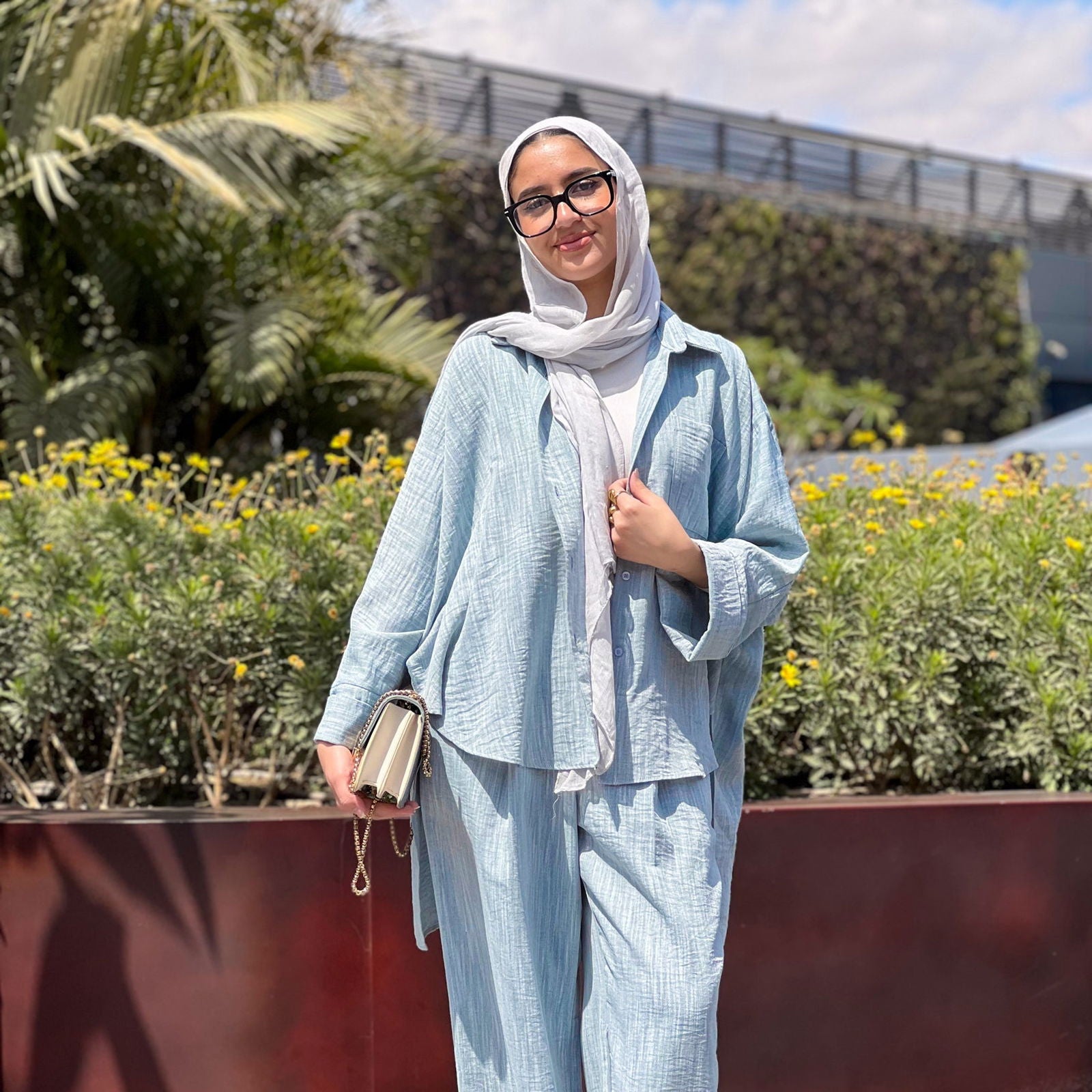 Comfort Shirt Baby Blue - AB Essential Women Wear