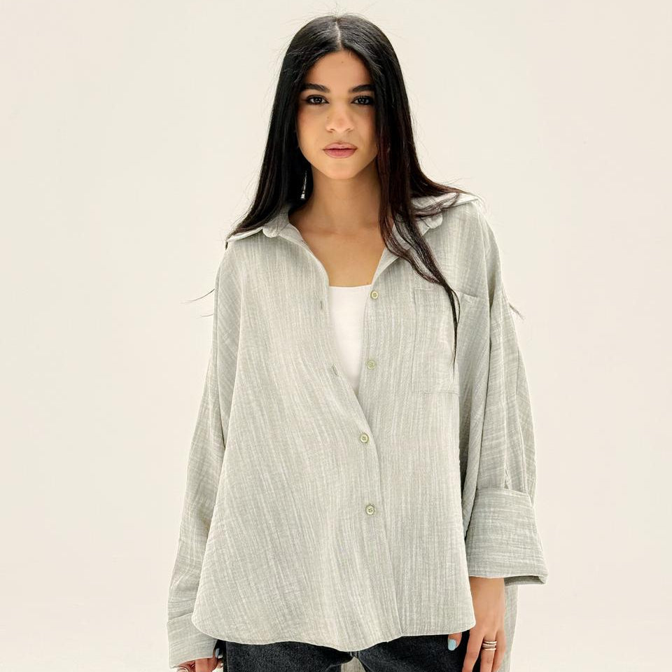 Comfort Shirt Greenish - AB Essential Women Wear