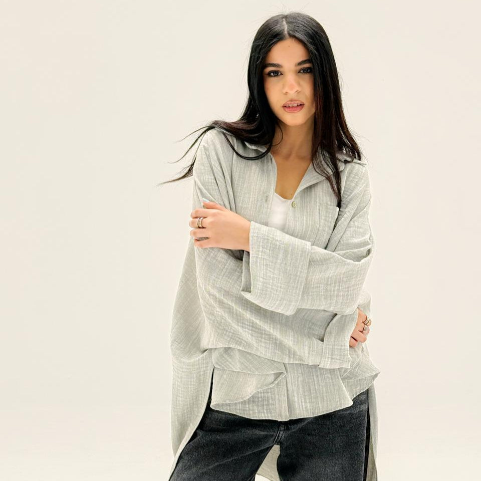 Comfort Shirt Greenish - AB Essential Women Wear