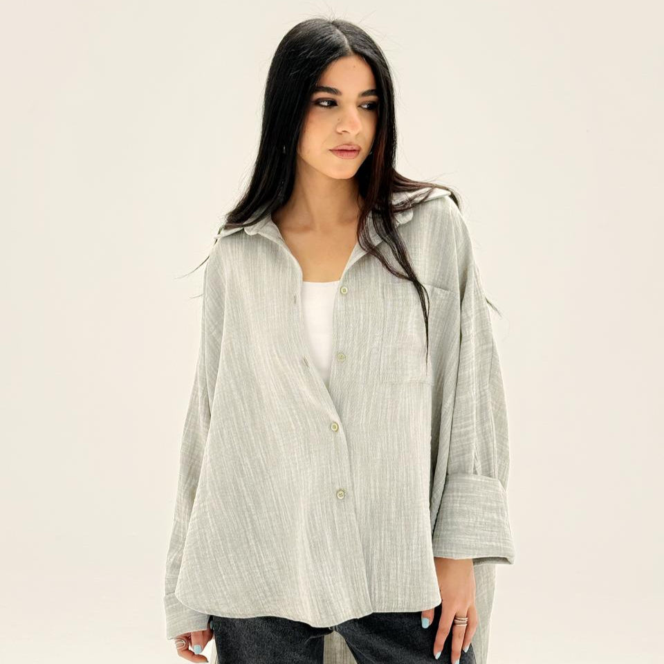 Comfort Shirt Greenish - AB Essential Women Wear