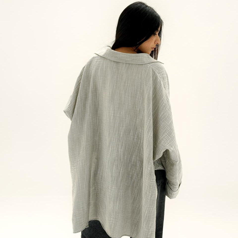 Comfort Shirt Greenish - AB Essential Women Wear