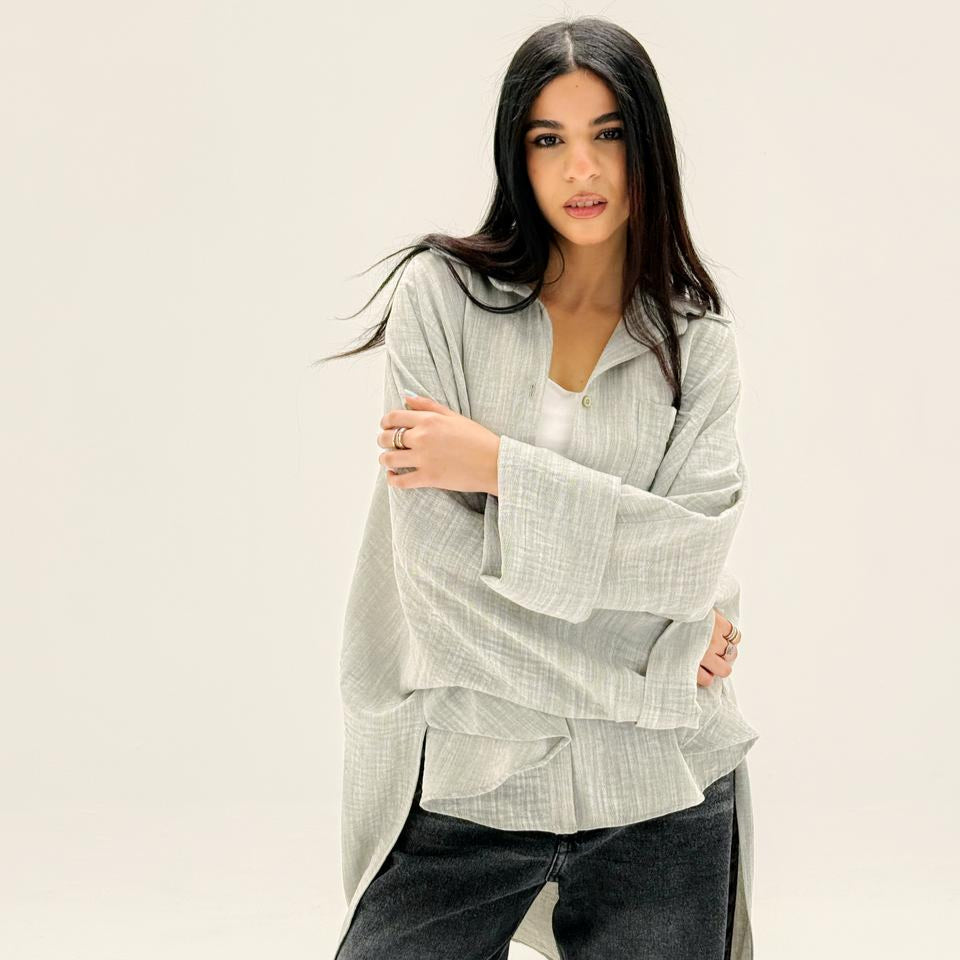 Comfort Shirt Greenish - AB Essential Women Wear