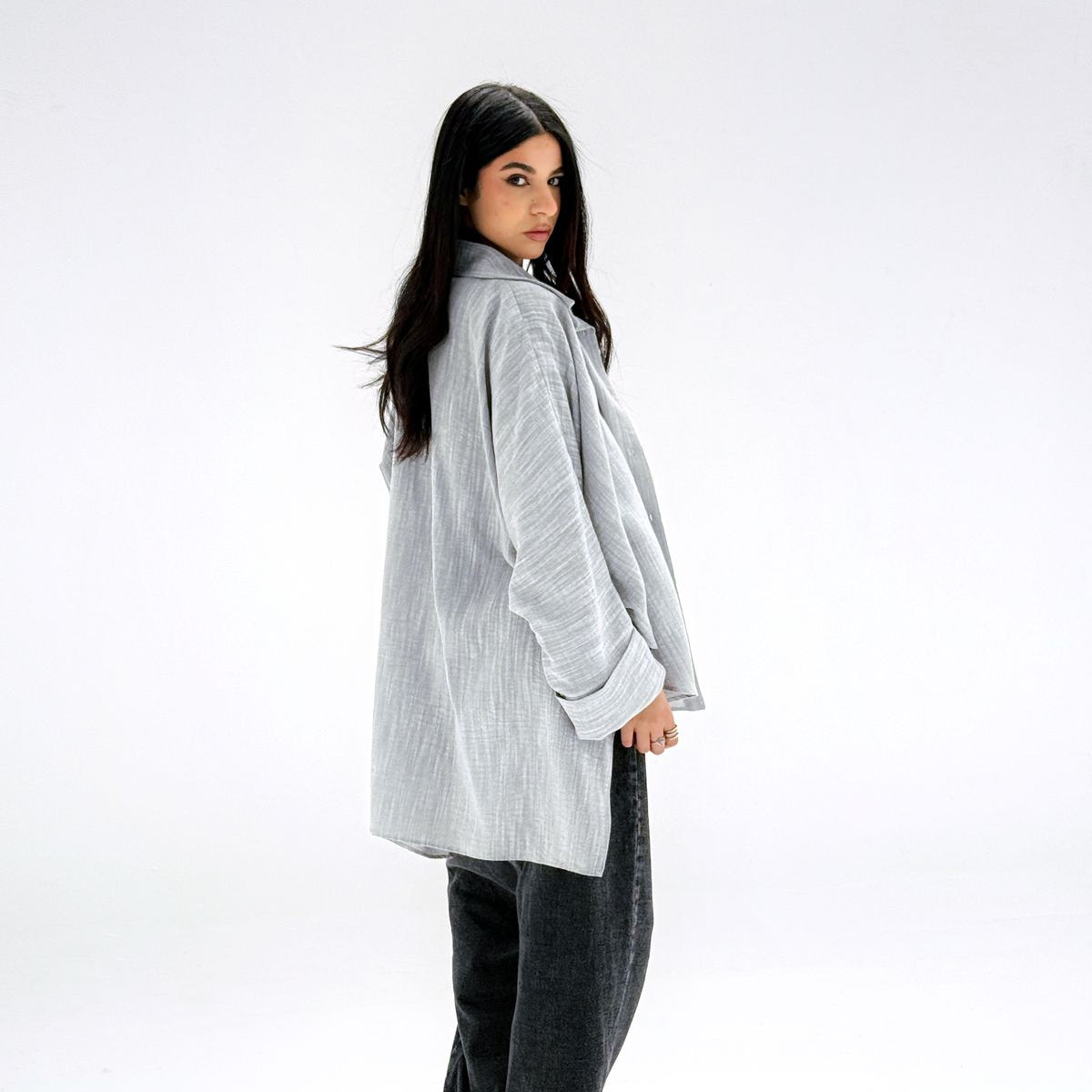Comfort Shirt Grey - AB Essential Women Wear