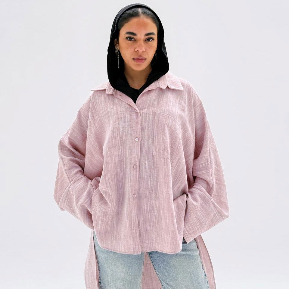 Comfort Shirt Powder Pink - AB Essential Women Wear