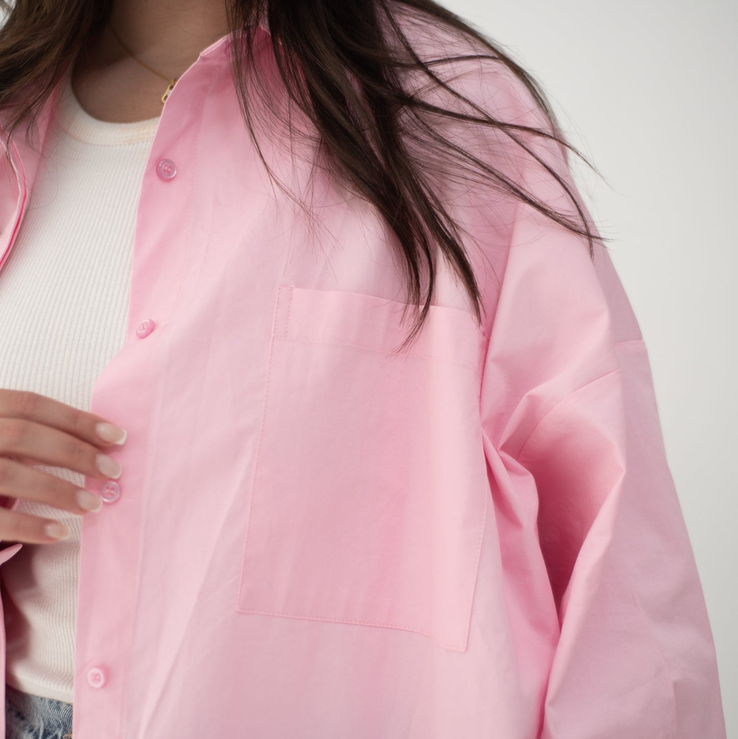 Cropi Shirt Powder Pink - AB Essential Women Wear