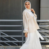 Embroidery Top Beige - AB Essential Women Wear