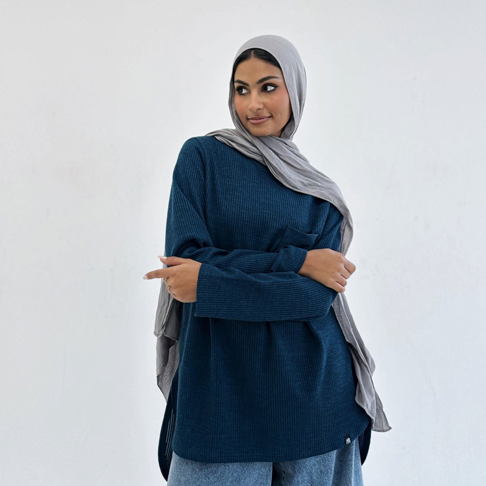 Essential Top Navy Blue - AB Essential Women Wear