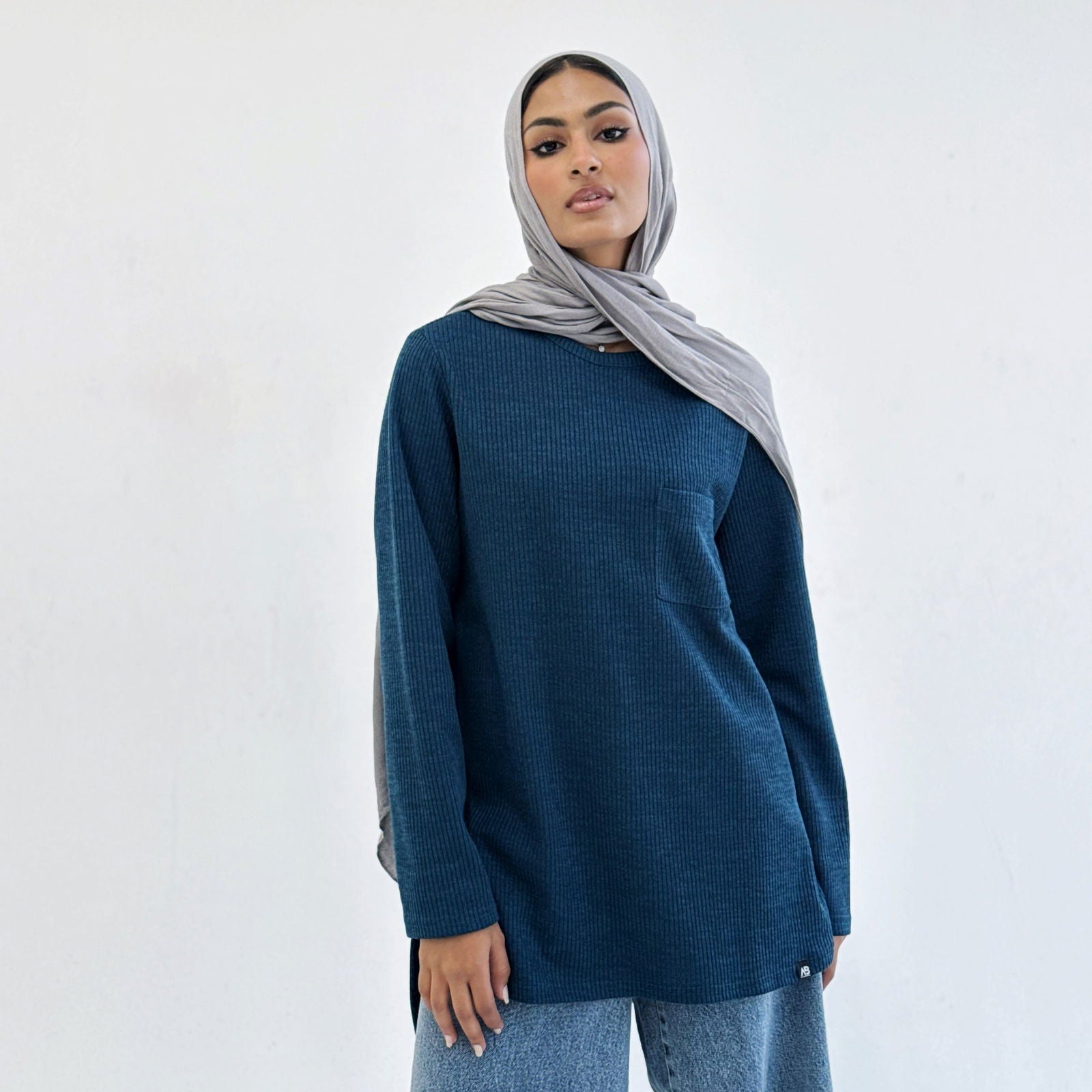 Essential Top Navy Blue - AB Essential Women Wear