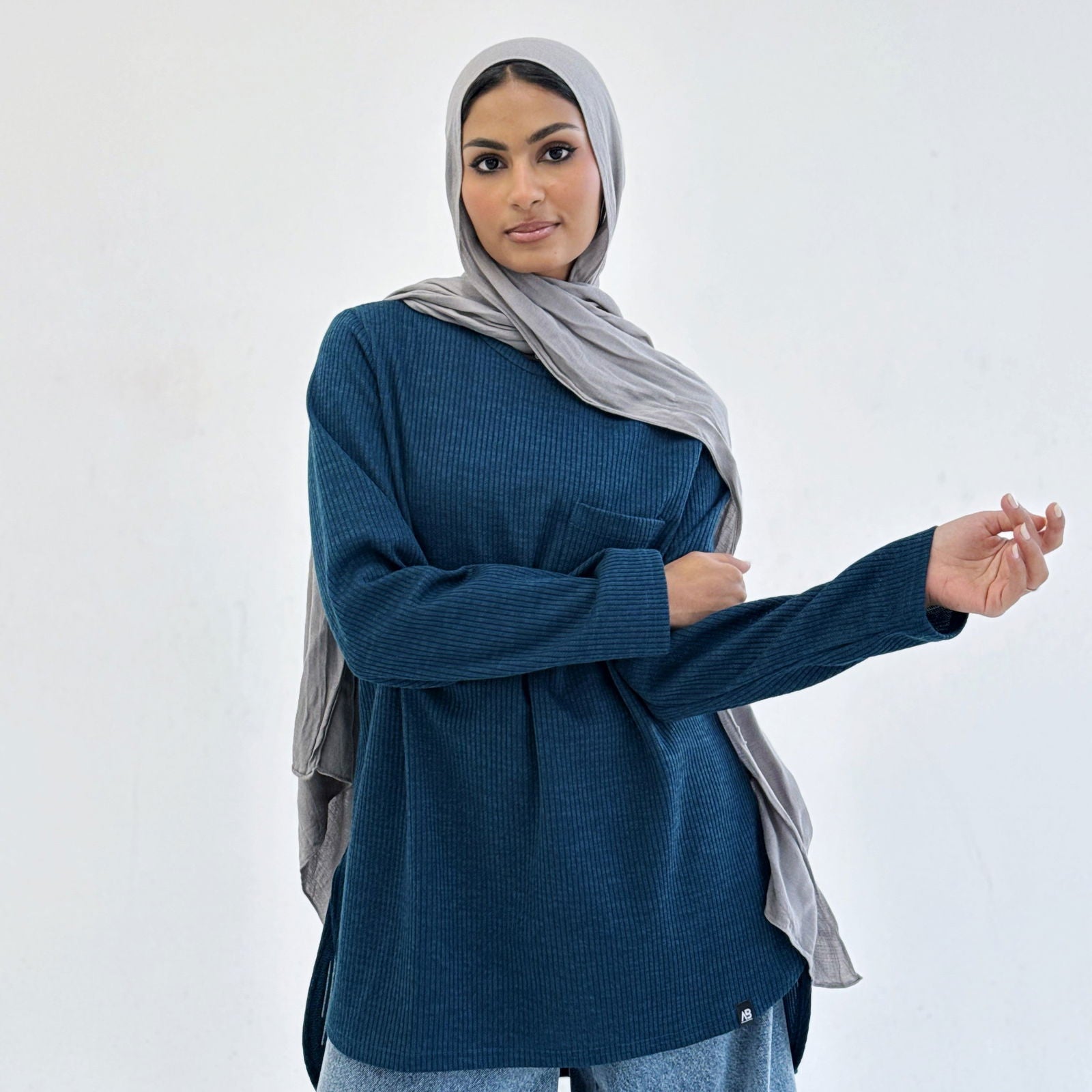 Essential Top Navy Blue - AB Essential Women Wear