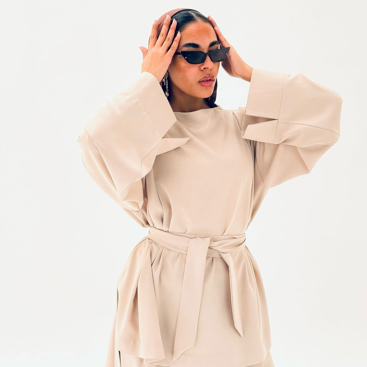 Feel Good Set Butter Cream - AB Essential Women Wear