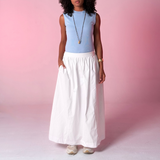 Balloon Skirt White
