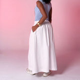 Balloon Skirt White