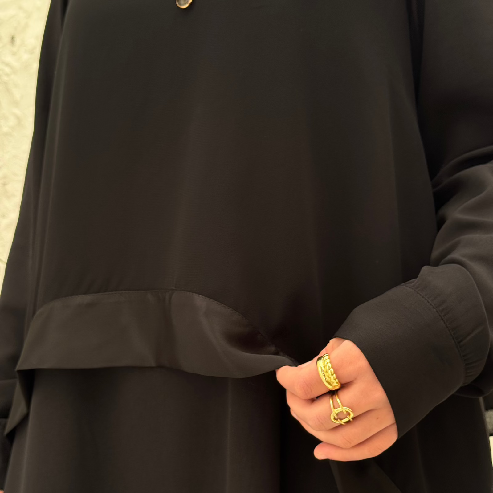 Layl Abaya Black - AB Essential Women Wear