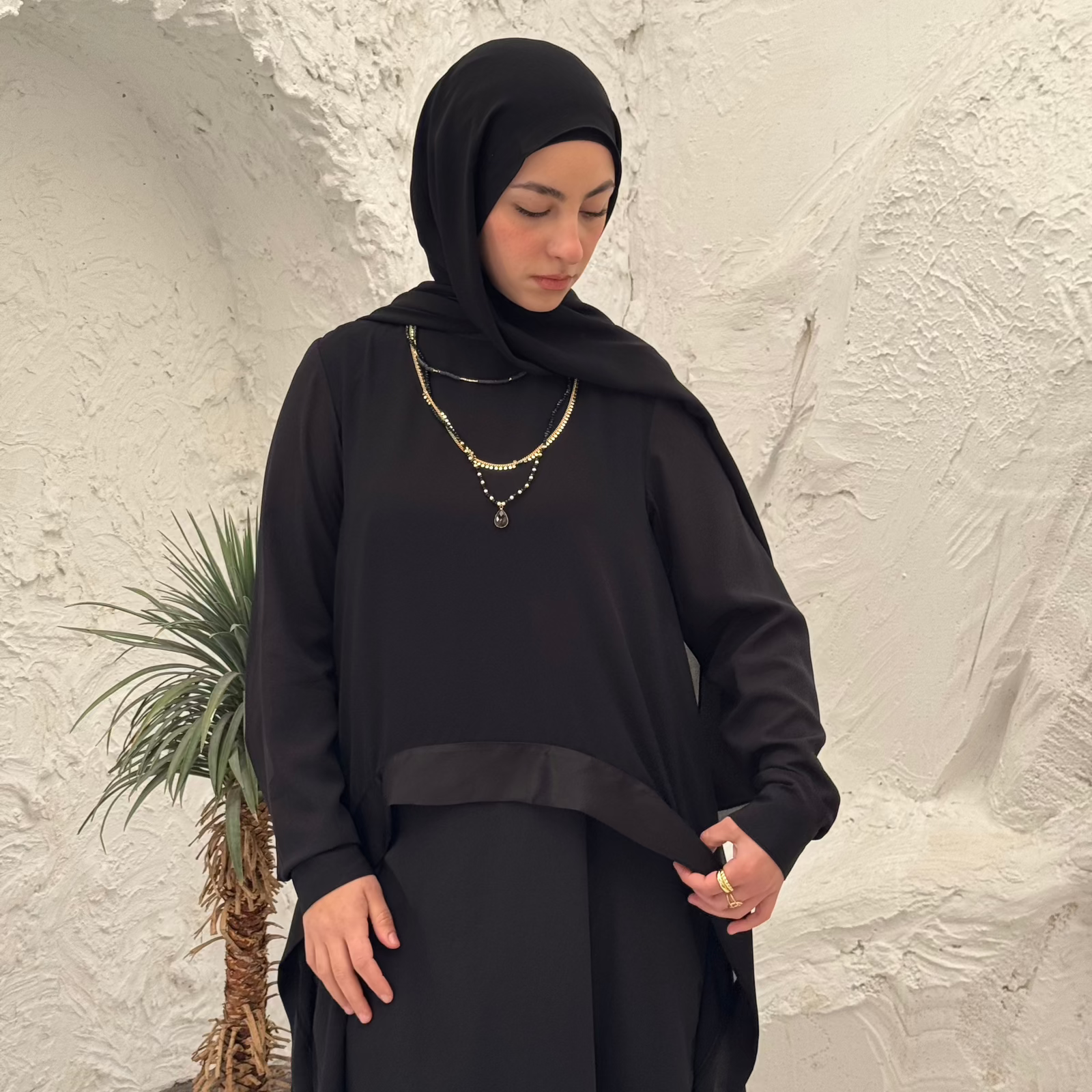 Layl Abaya Black - AB Essential Women Wear