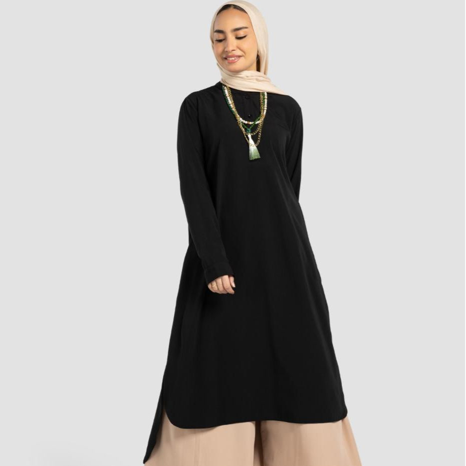 Luxury Shirt Black - AB Essential Women Wear