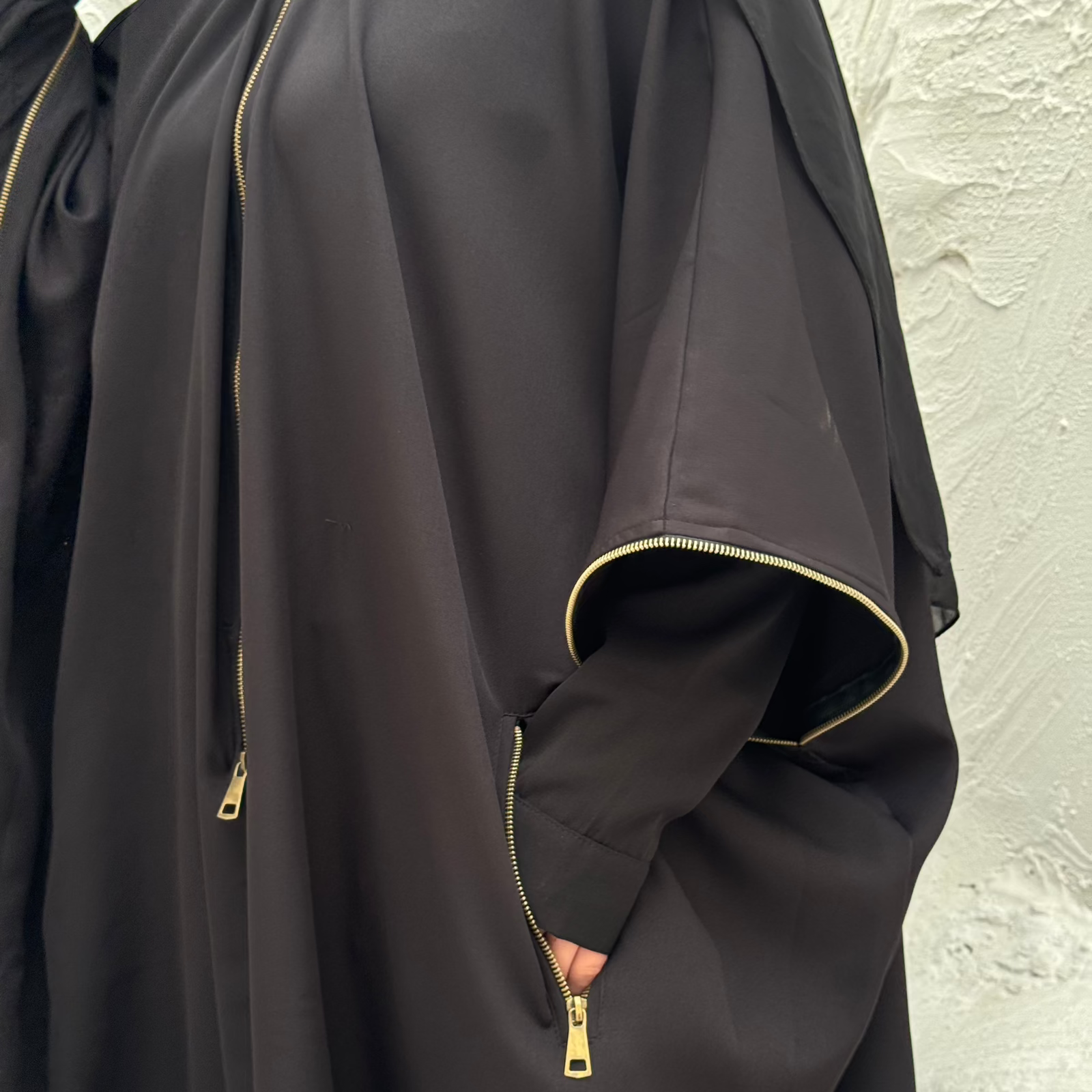 Misk Abaya - Black - AB Essential Women Wear