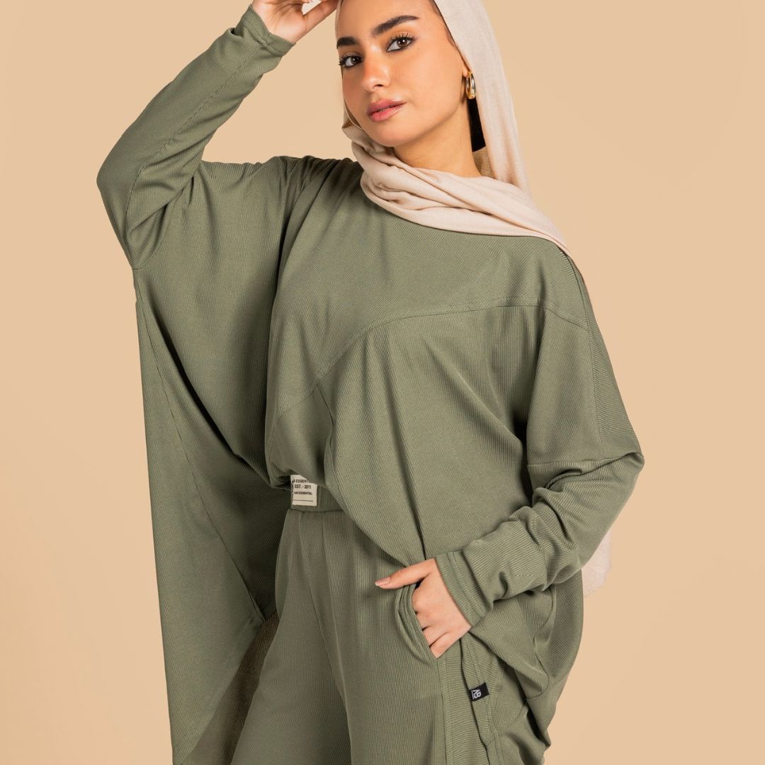 Serena Set Olive - AB Essential Women Wear