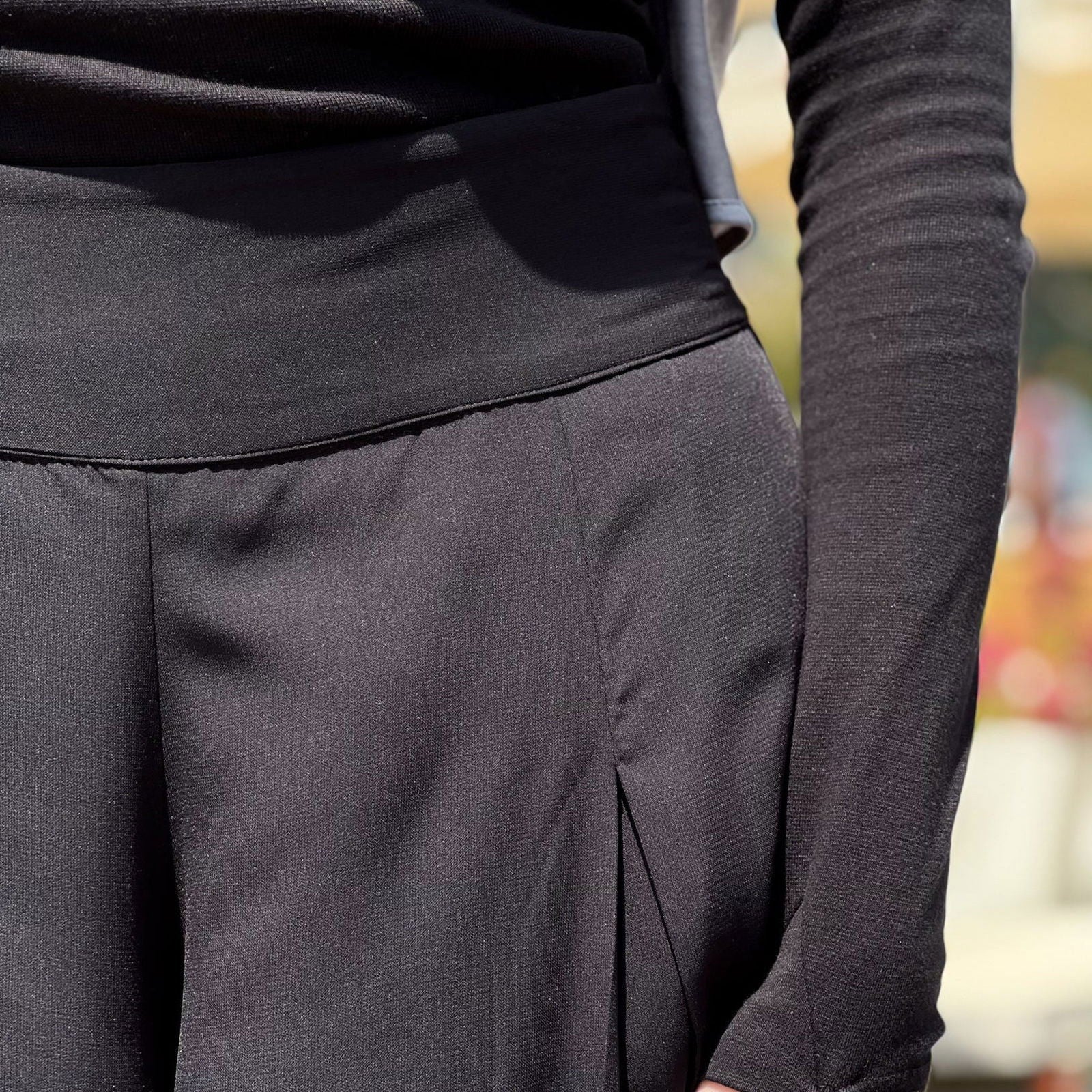 Wide Leg Pants Black - AB Essential Women Wear