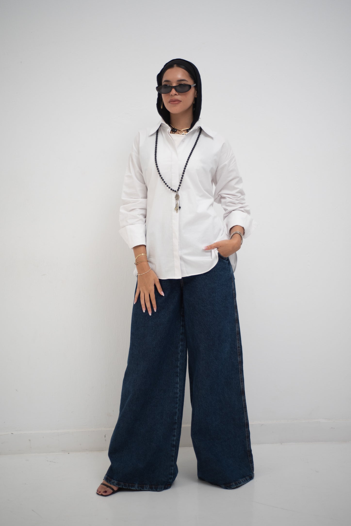 Wide Legs Jeans Pants - AB Essential Women Wear