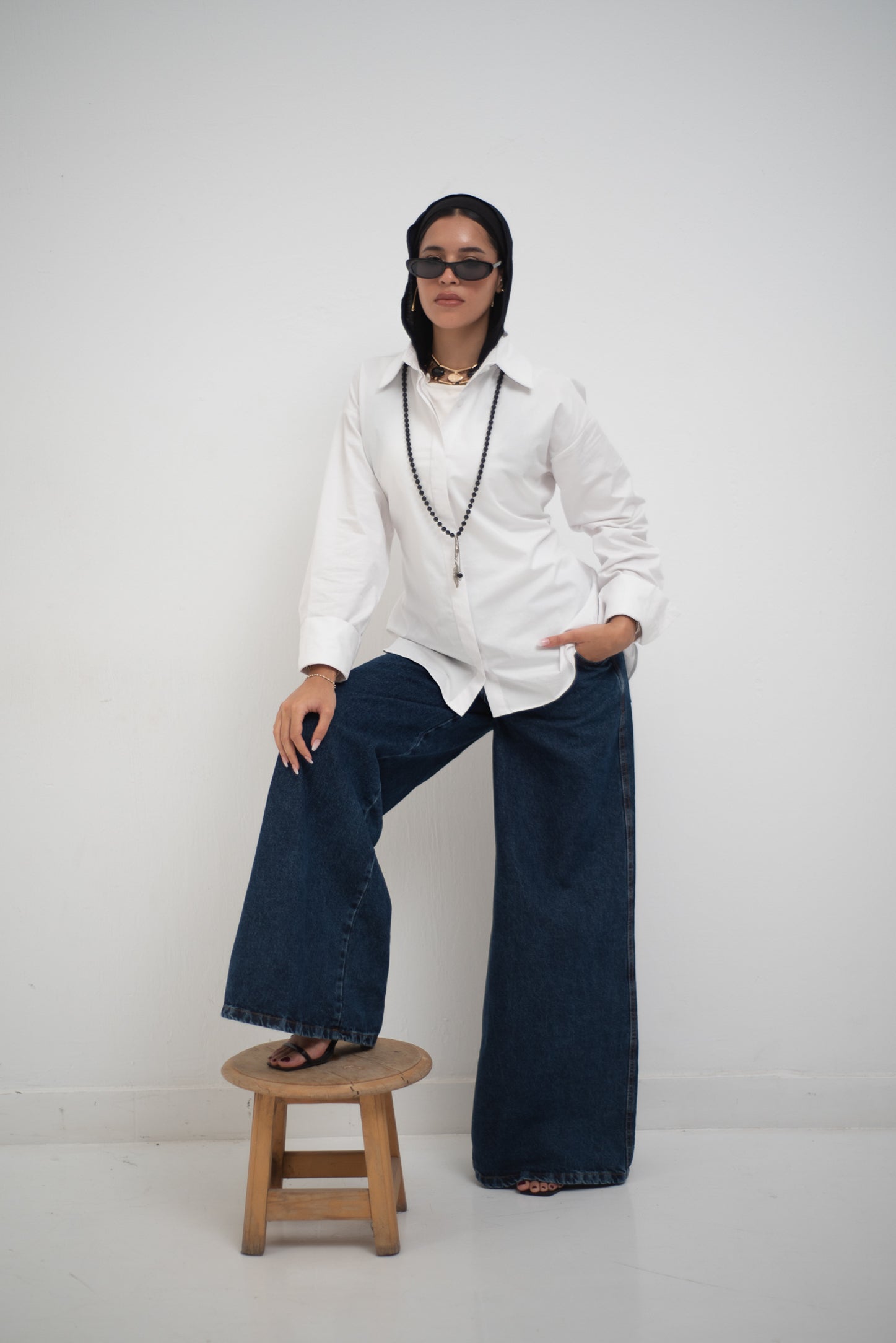 Wide Legs Jeans Pants - AB Essential Women Wear