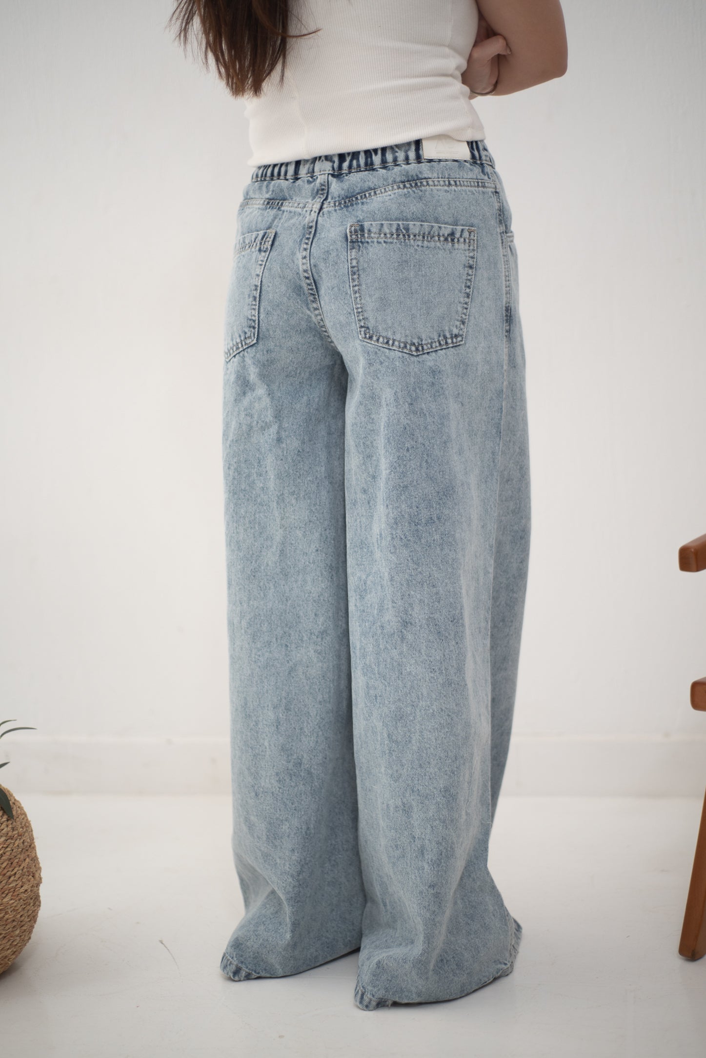 Wide Legs Jeans Pants ICE - AB Essential Women Wear