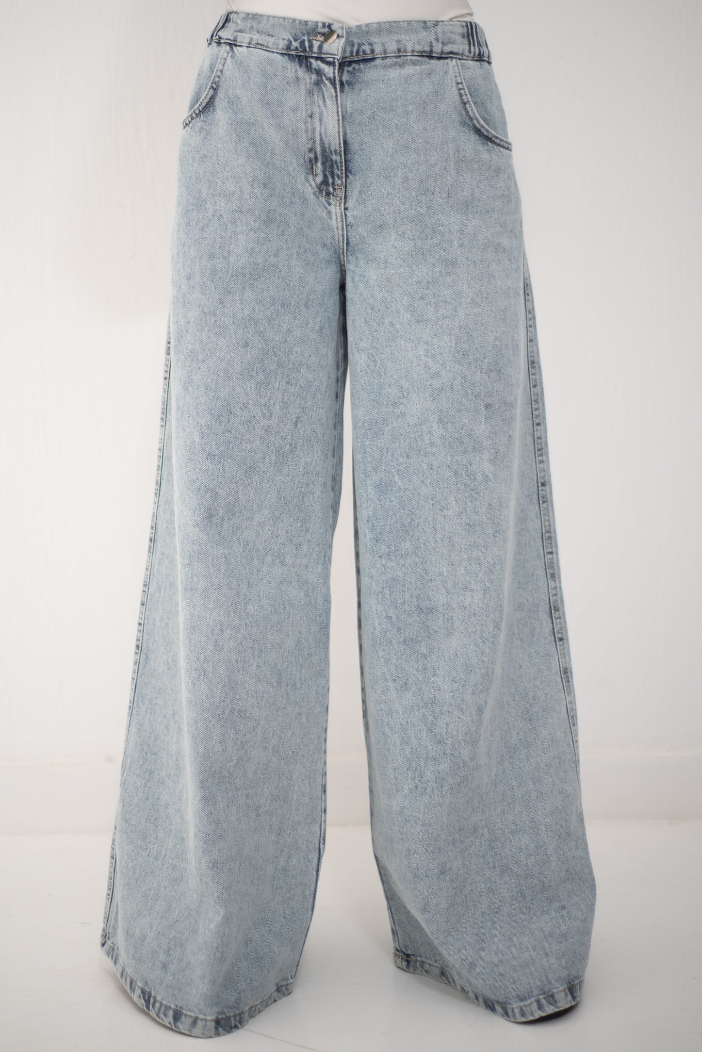Wide Legs Jeans Pants ICE - AB Essential Women Wear
