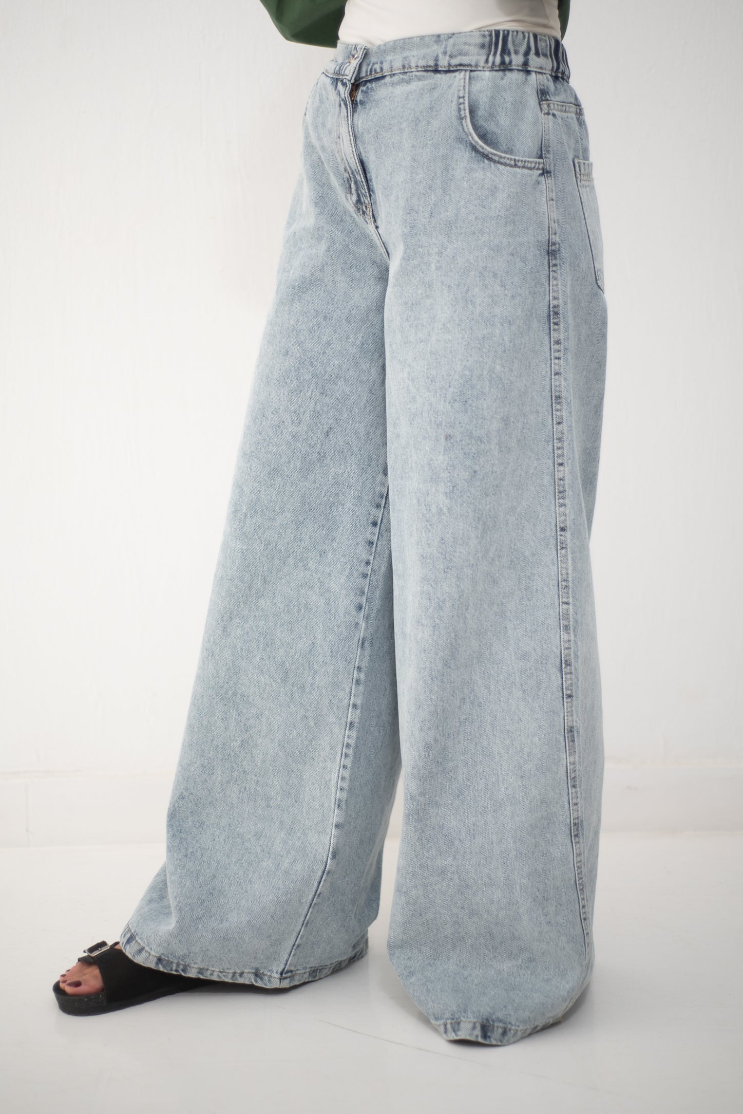 Wide Legs Jeans Pants ICE - AB Essential Women Wear