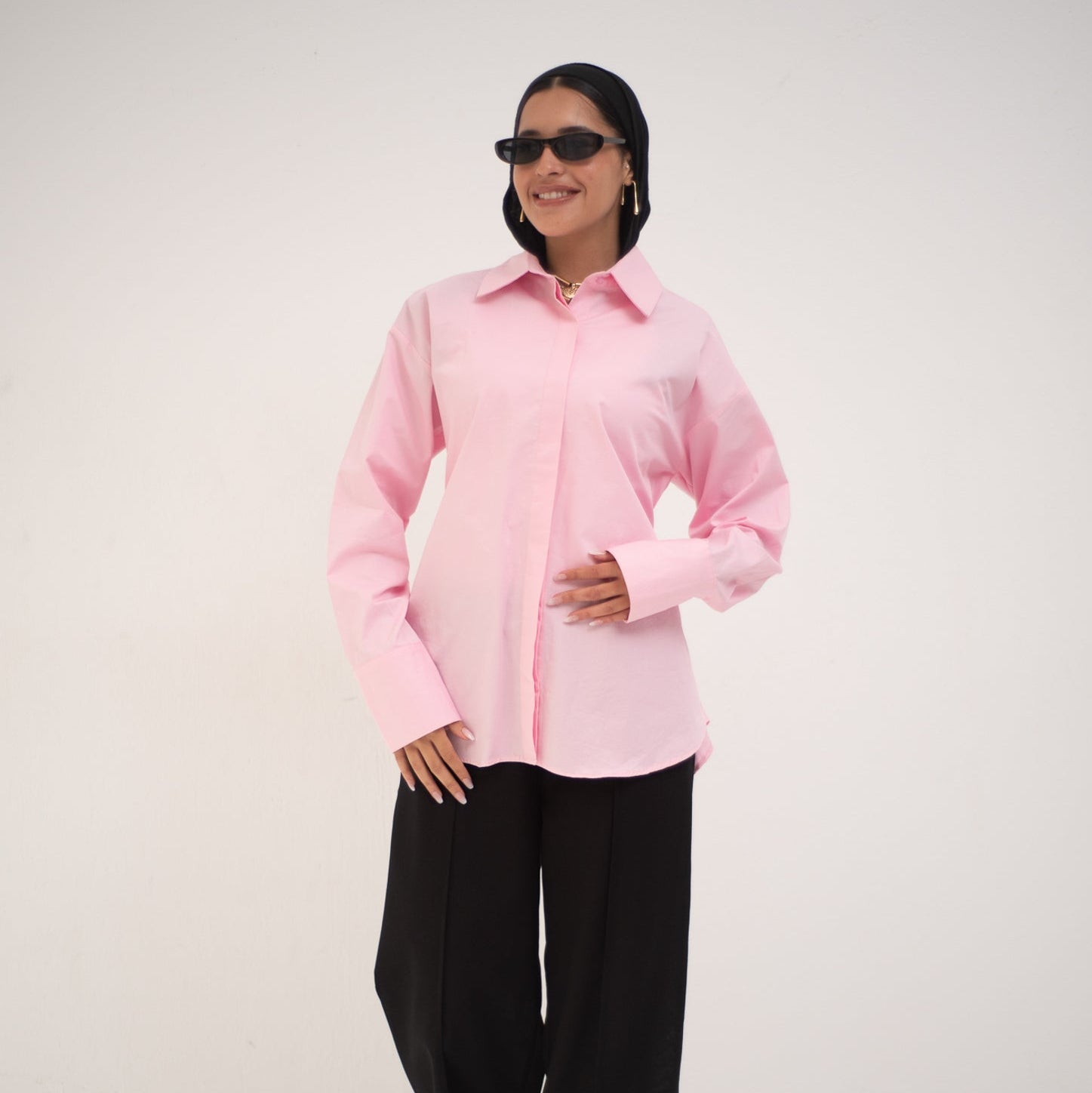Cairo Shirt Powder Pink - AB ESSENTIALS