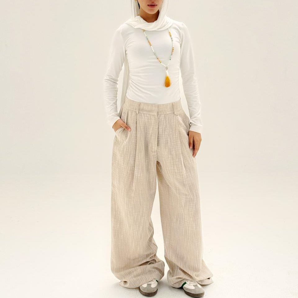 Comfort Pants Light Cafe - AB ESSENTIALS