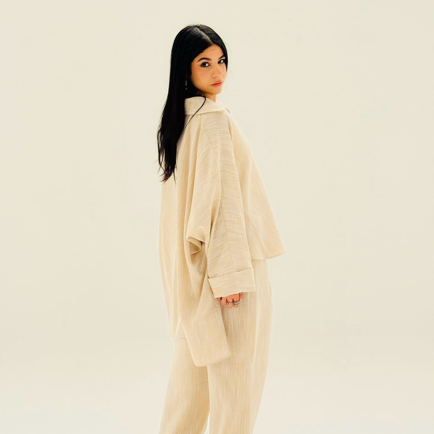 Comfort Shirt Dark Beige - AB ESSENTIALS