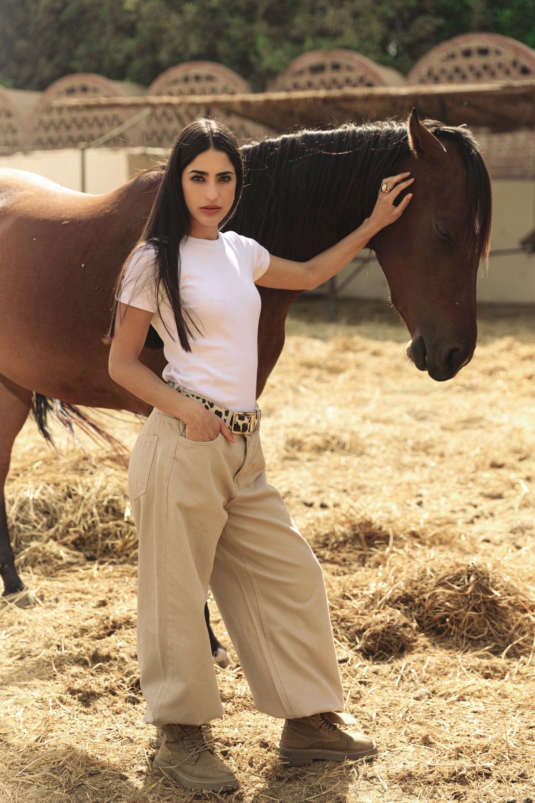 Half Tee White - AB ESSENTIALS