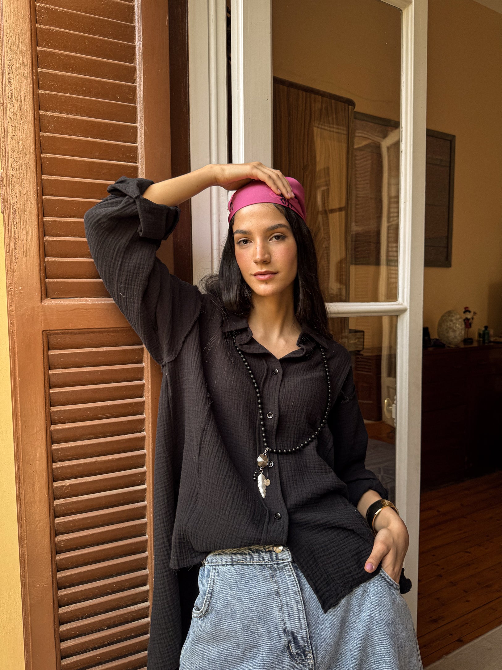 Lagoon Shirt Black - AB ESSENTIALS