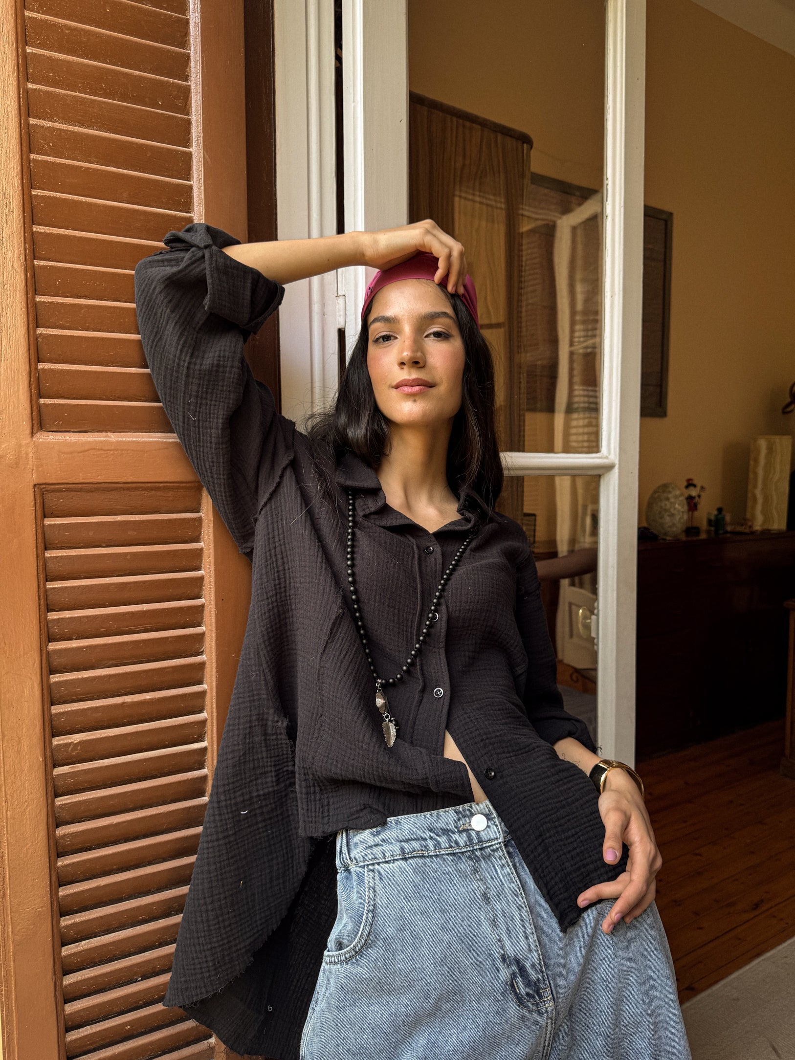 Lagoon Shirt Black - AB ESSENTIALS