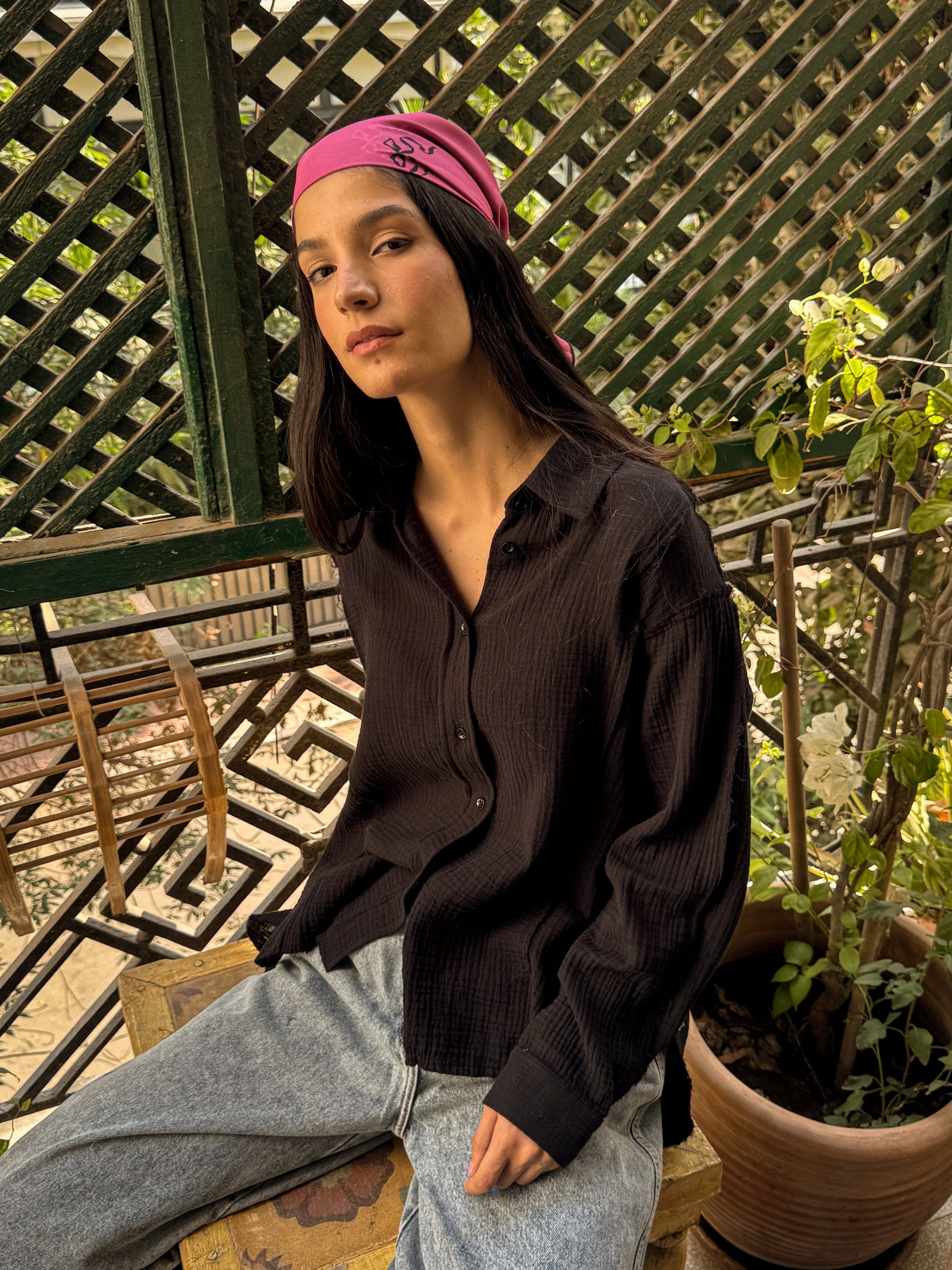 Lagoon Shirt Black - AB ESSENTIALS