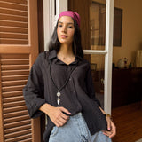 Lagoon Shirt Black - AB ESSENTIALS