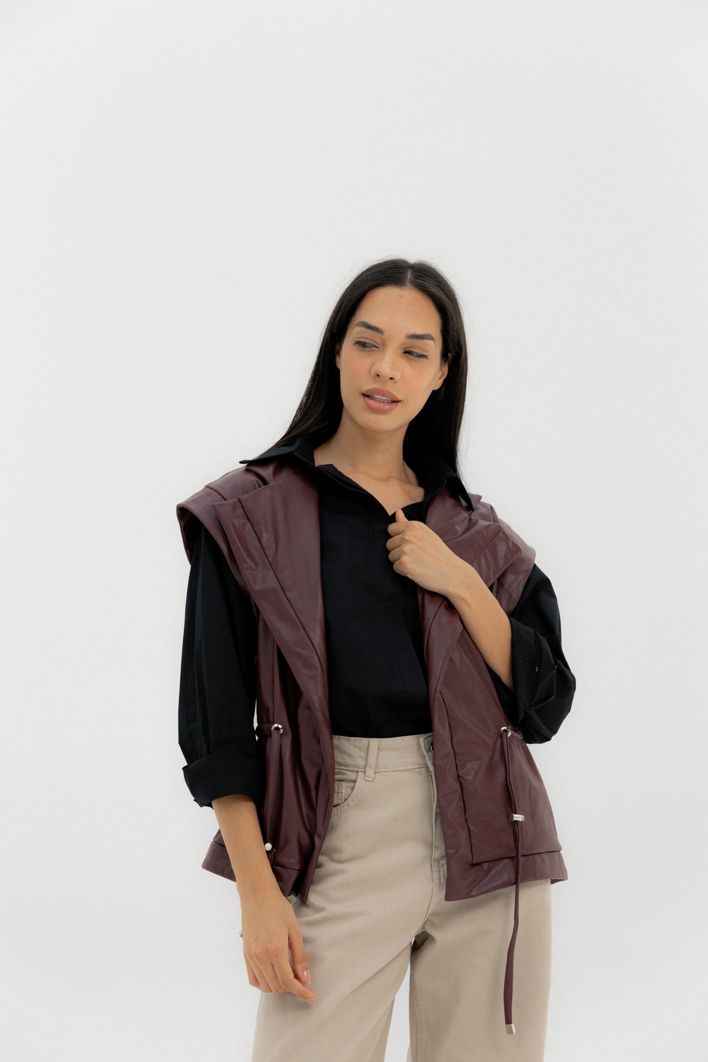 Pulse Vest Burgundy - AB ESSENTIALS