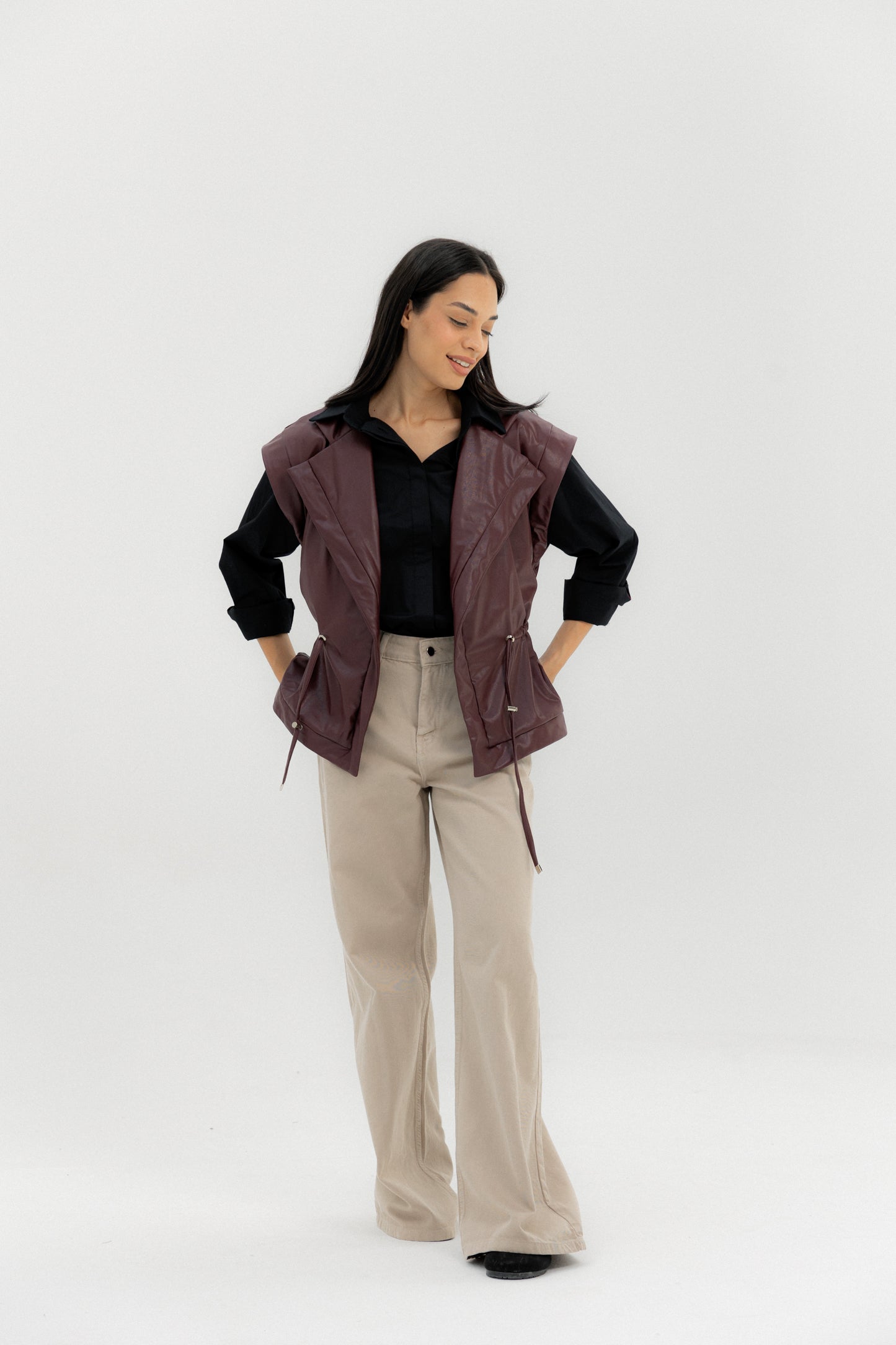 Pulse Vest Burgundy - AB ESSENTIALS