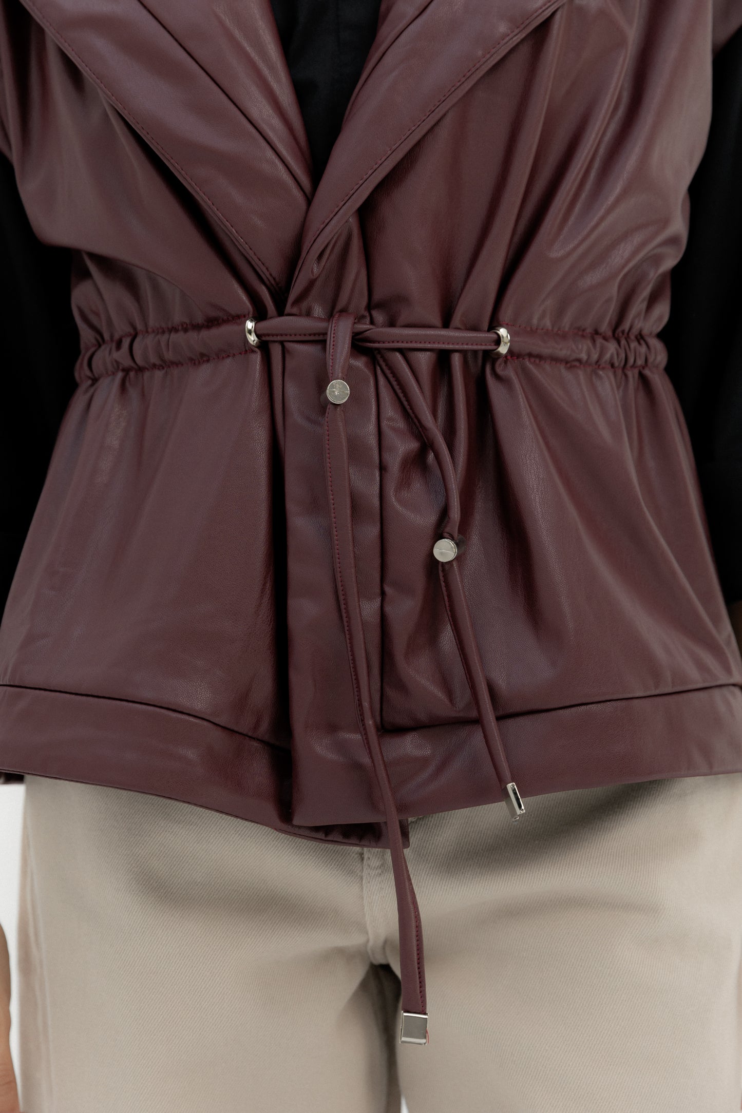 Pulse Vest Burgundy - AB ESSENTIALS