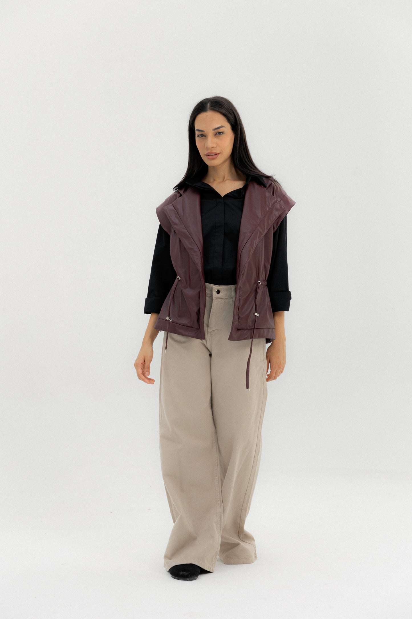 Pulse Vest Burgundy - AB ESSENTIALS