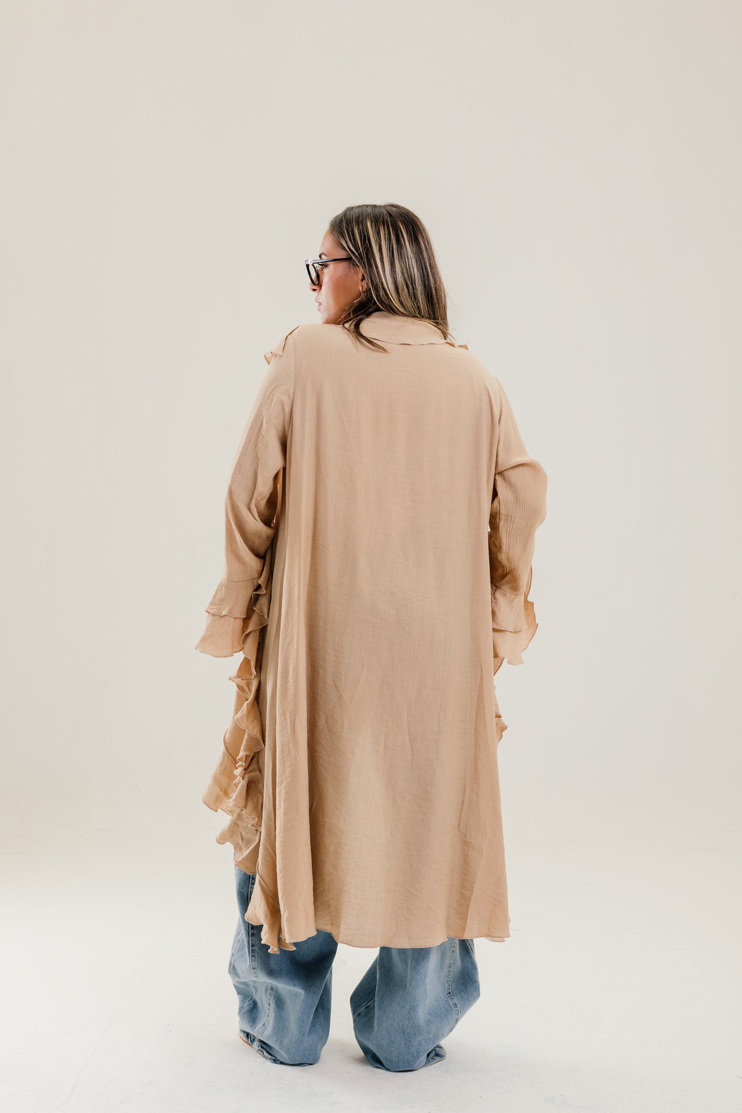 Ruffled Cardigan Cafe - AB ESSENTIALS