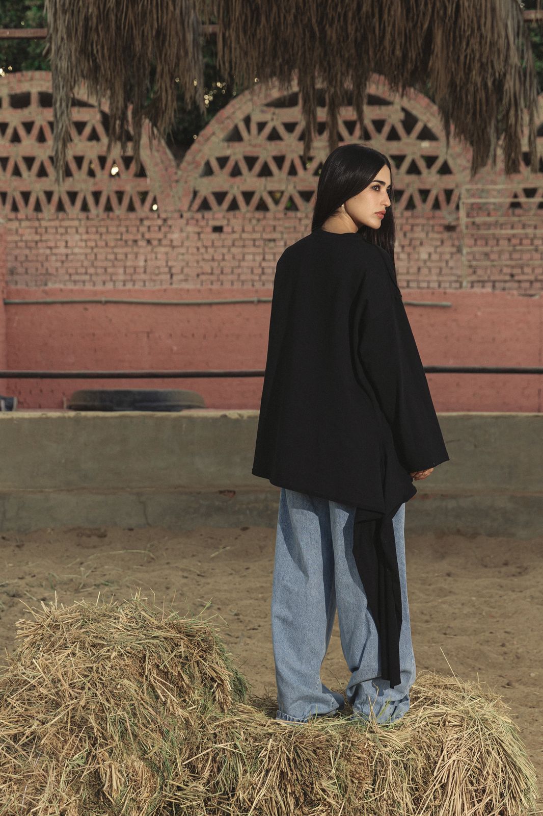 Sided Tee Black - AB ESSENTIALS