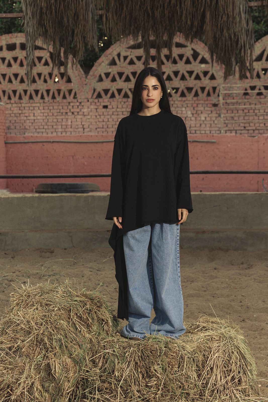 Sided Tee Black - AB ESSENTIALS