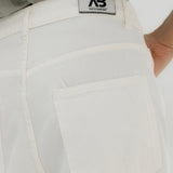 Straight Leg Jeans Off White - AB ESSENTIALS