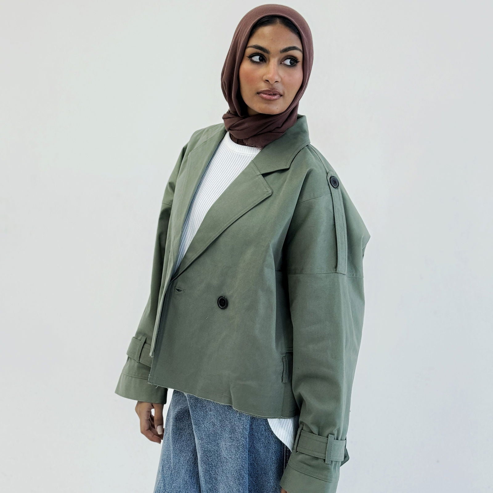 The Mini Trench Olive - AB ESSENTIALS