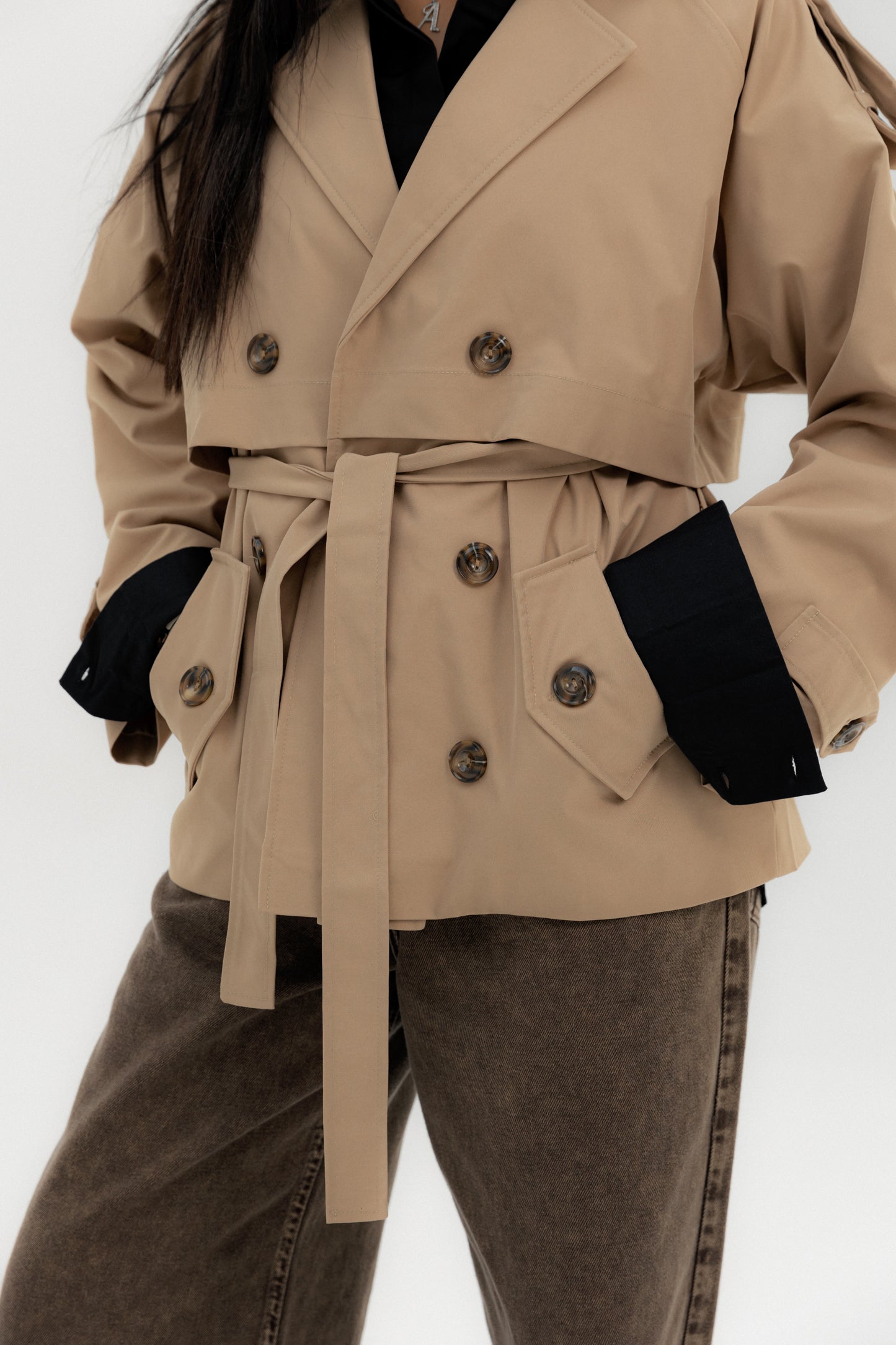 Trench Jacket Beige - AB ESSENTIALS
